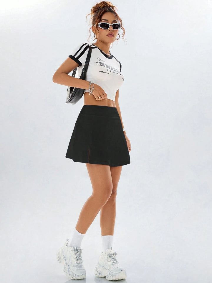 Clara - Bequemer Minirock mit Schlitz