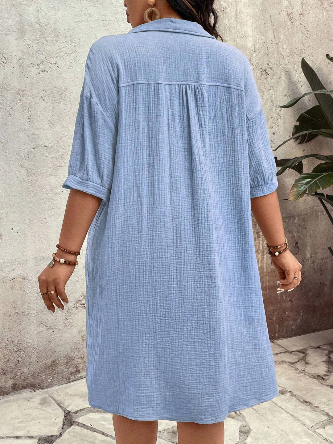 Mara - Plus Size Hemdkleid Sommer