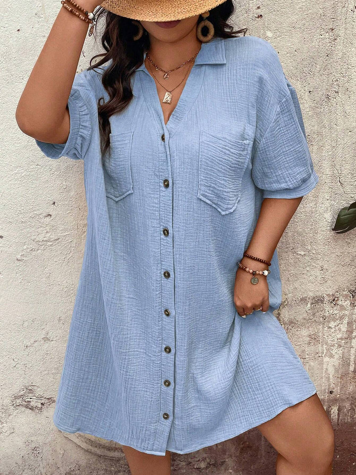 Mara - Plus Size Hemdkleid Sommer
