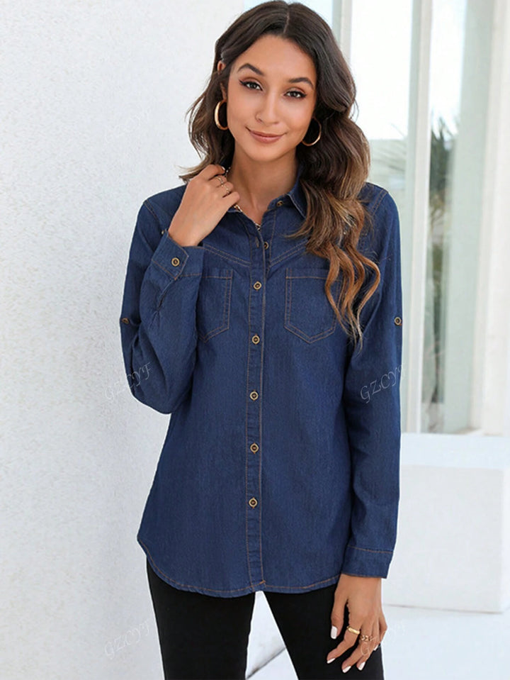 Nina - Lässiges Jeanshemd Damen