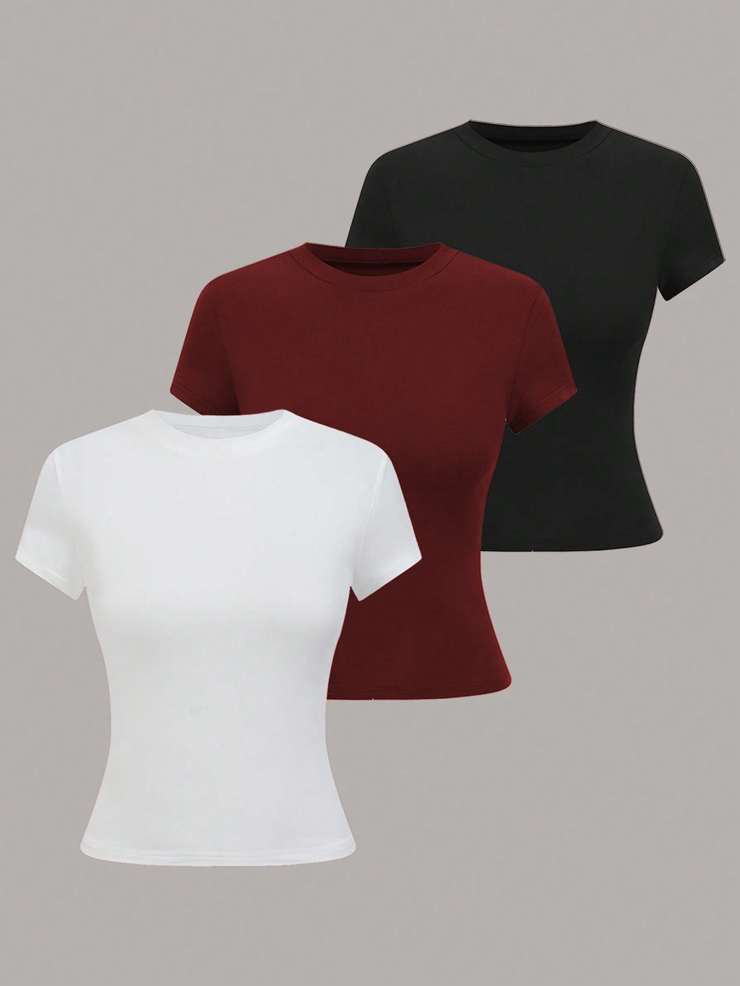Mia - Schlichtes Slim-Fit T-Shirt