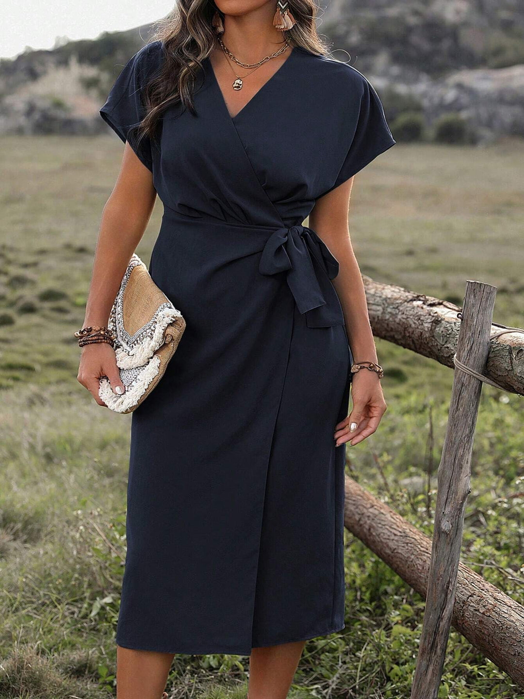 Nora - Plus Size Wickelkleid Midi