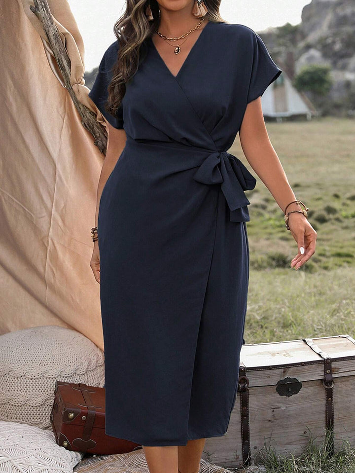 Nora - Plus Size Wickelkleid Midi