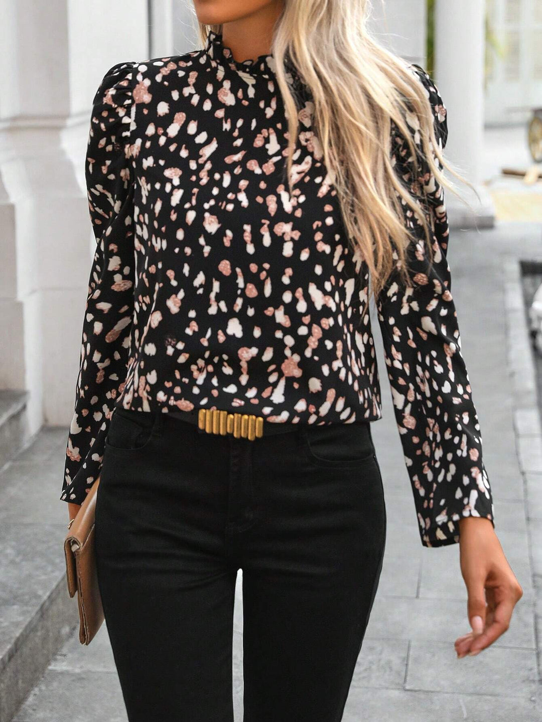 Mia - Elegante Vintage Bluse mit Rüschen