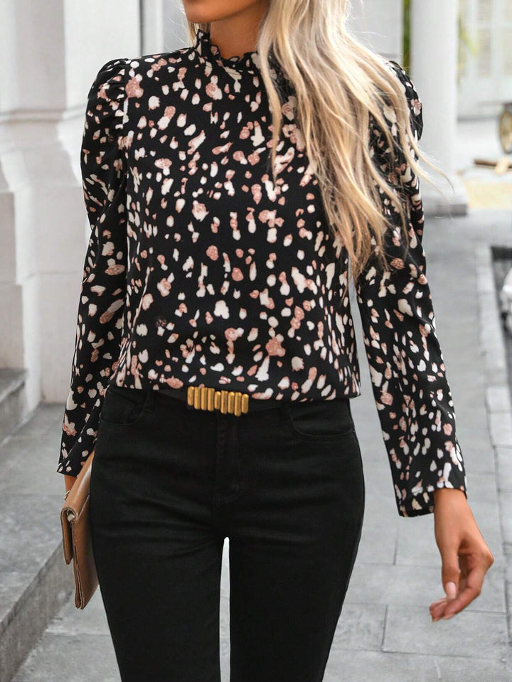 Mia - Elegante Vintage Bluse mit Rüschen