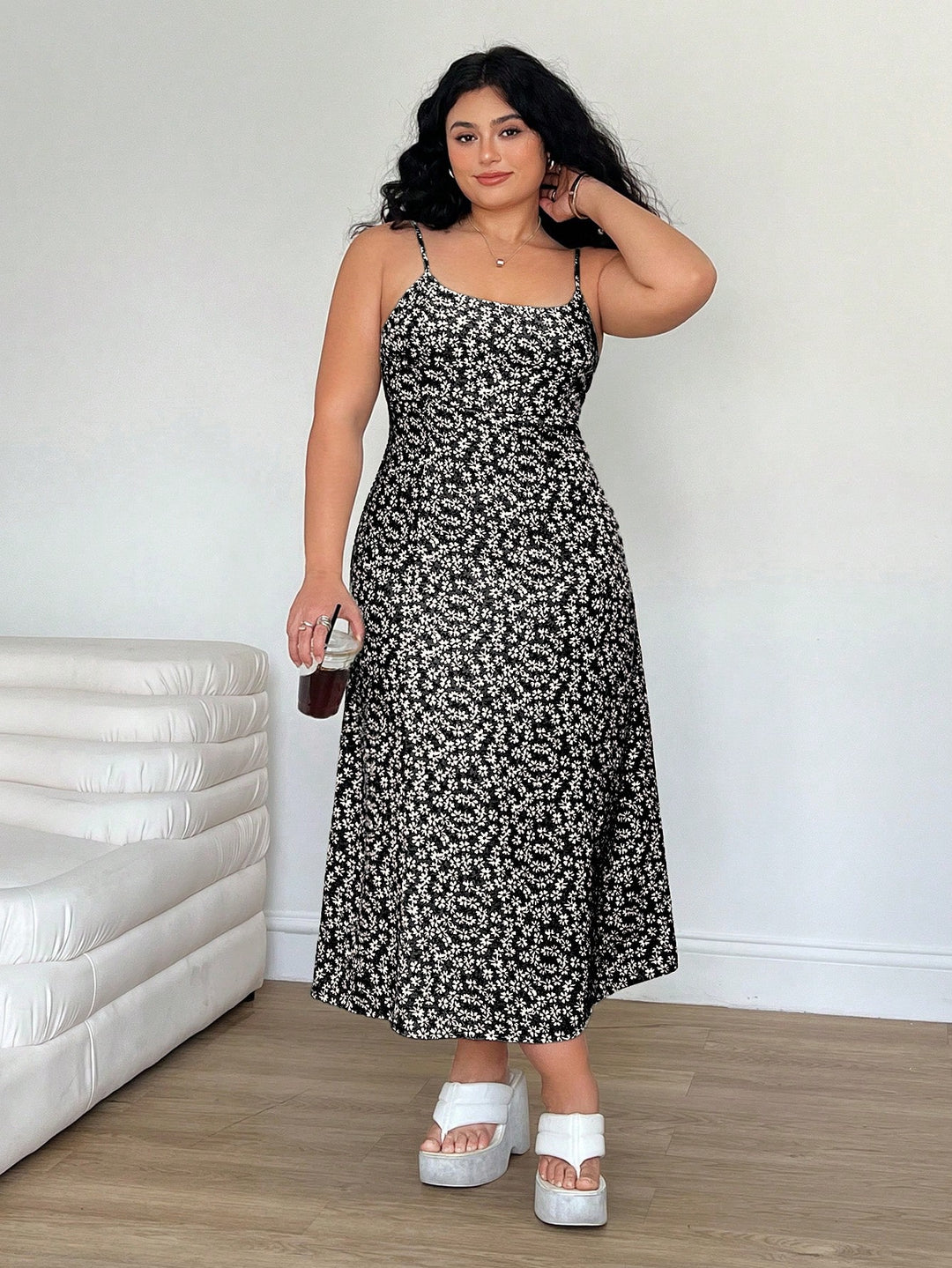 Theresa - Plus Size Trägerkleid Sommer