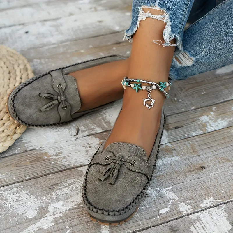 Nicole – Klassische Loafer mit Schleife