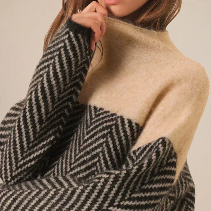 Mira - Kuscheliger Stehkragenpullover