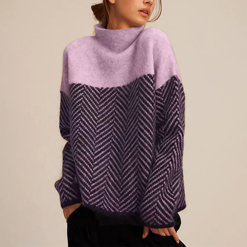 Mira - Kuscheliger Stehkragenpullover