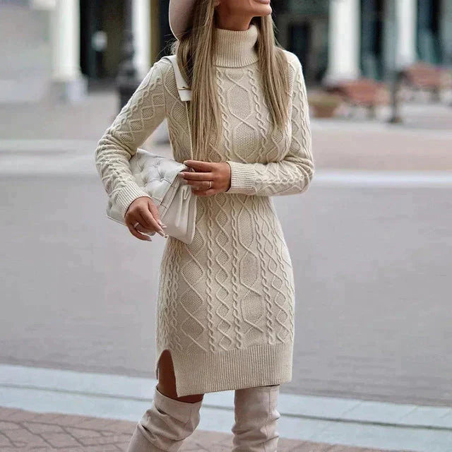 Lena – Winter Strickkleid Elegant