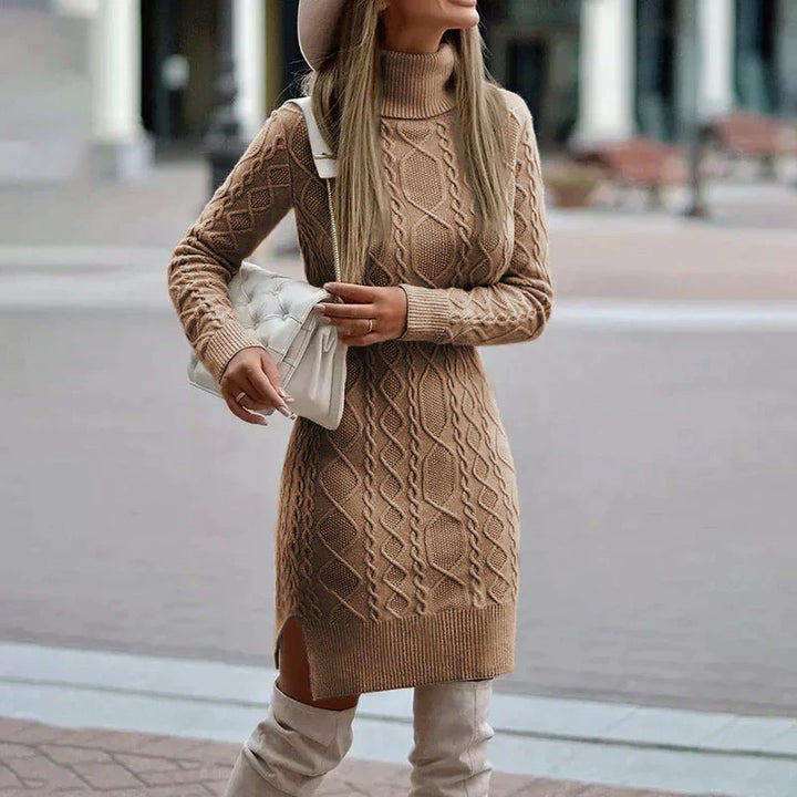 Lena – Winter Strickkleid Elegant