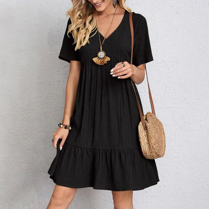 Charlotte - Lockeres A Linien Midikleid