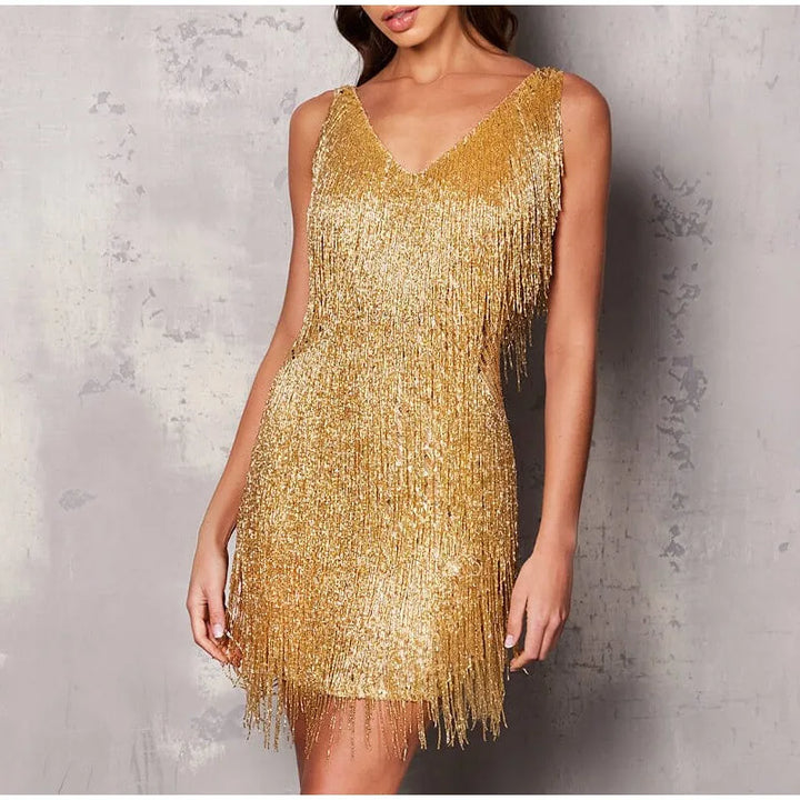 Marga – Glitzerndes Mini Kleid