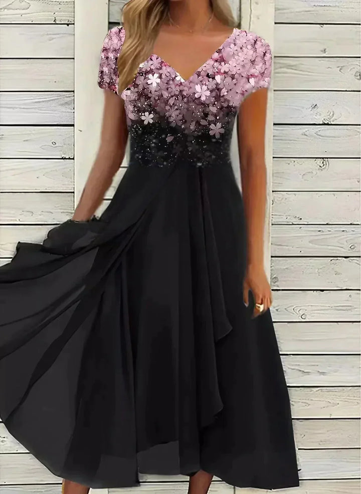 Maja - Elegantes Chiffon Kleid