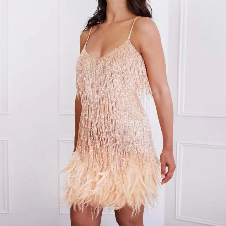 Marga – Glitzerndes Mini Kleid