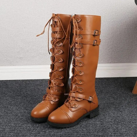 Monika – Retro Schnürstiefeletten Damen