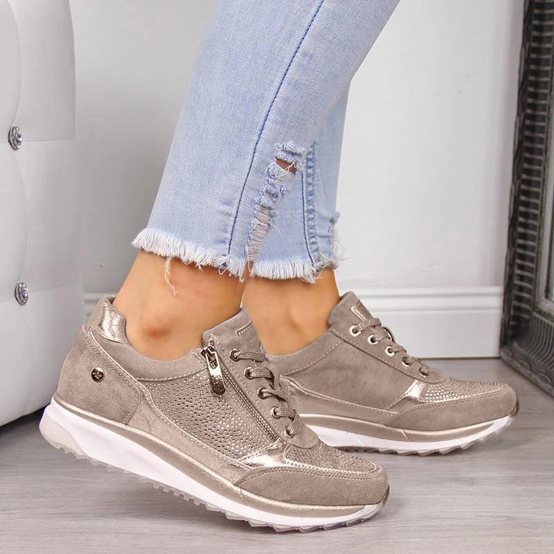 Heike - Atmungsaktive Sneakers mit Reißverschluss