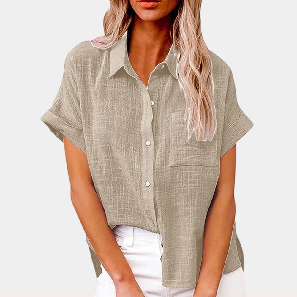 Jasmin – Kurzärmlige Damenbluse