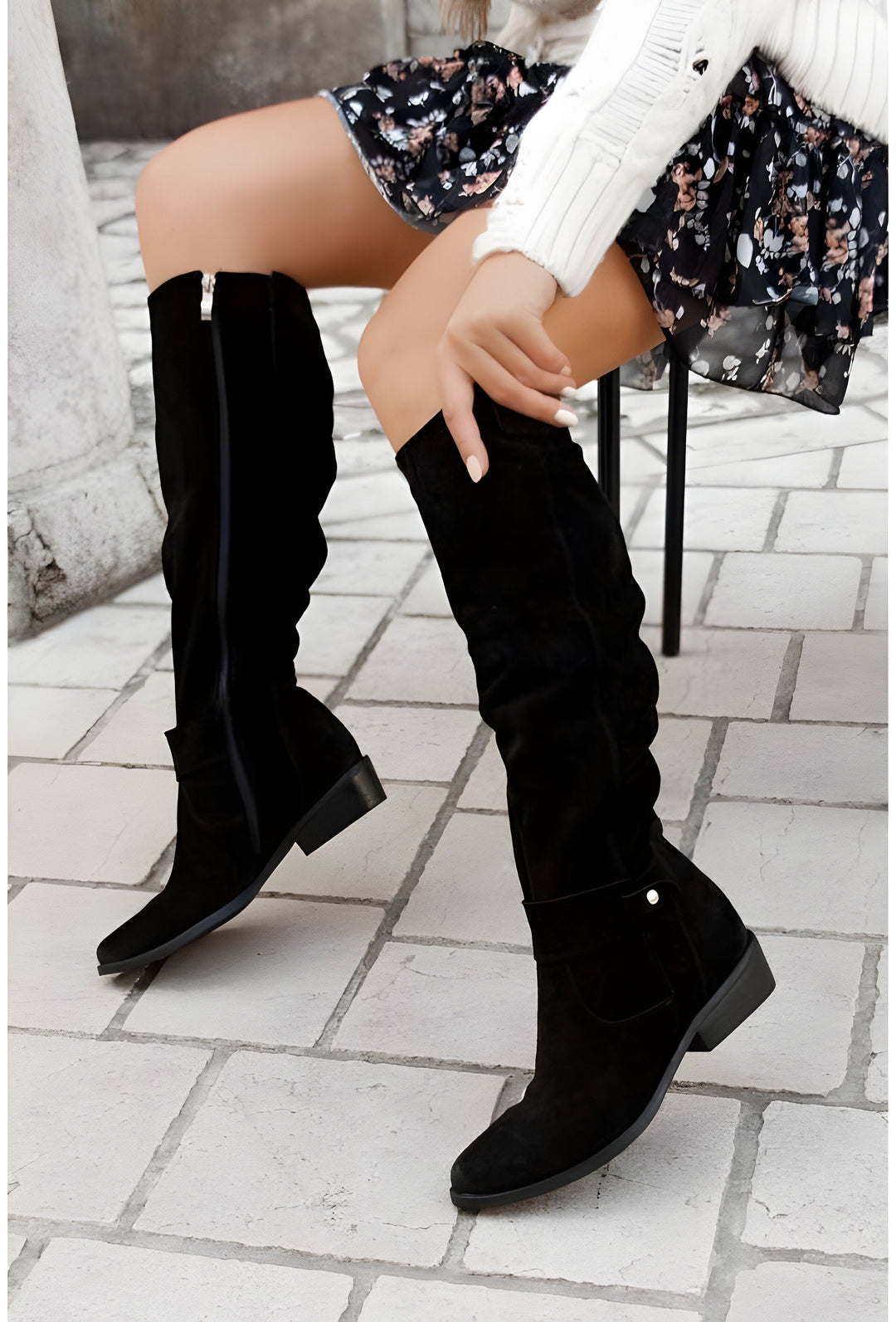 Friederike - Kniehohe Lederstiefel Damen