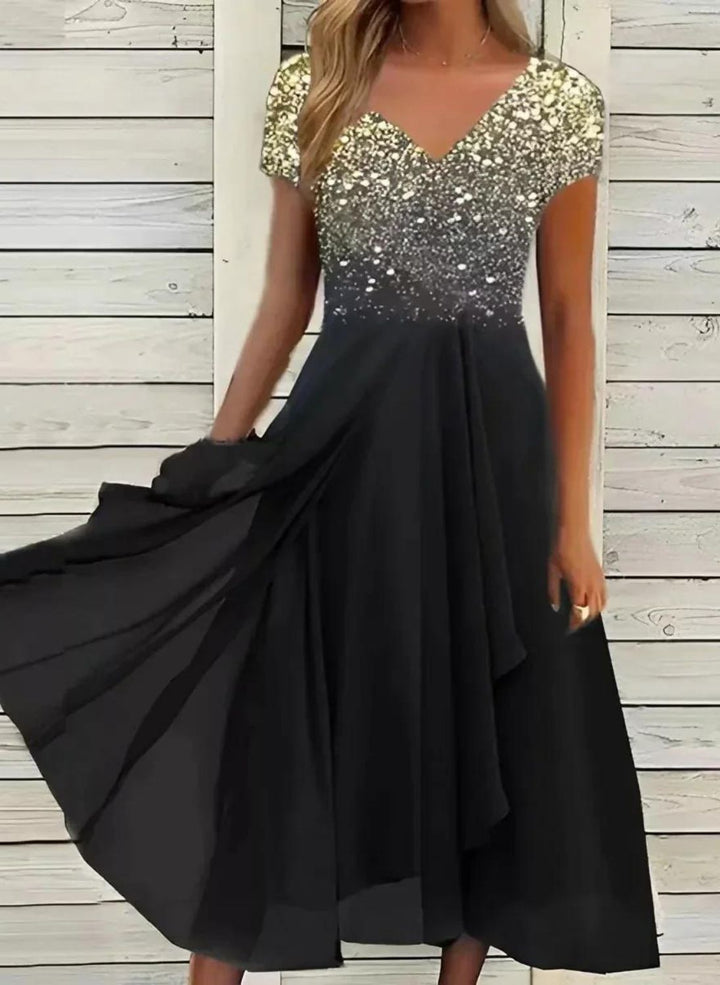 Maja - Elegantes Chiffon Kleid