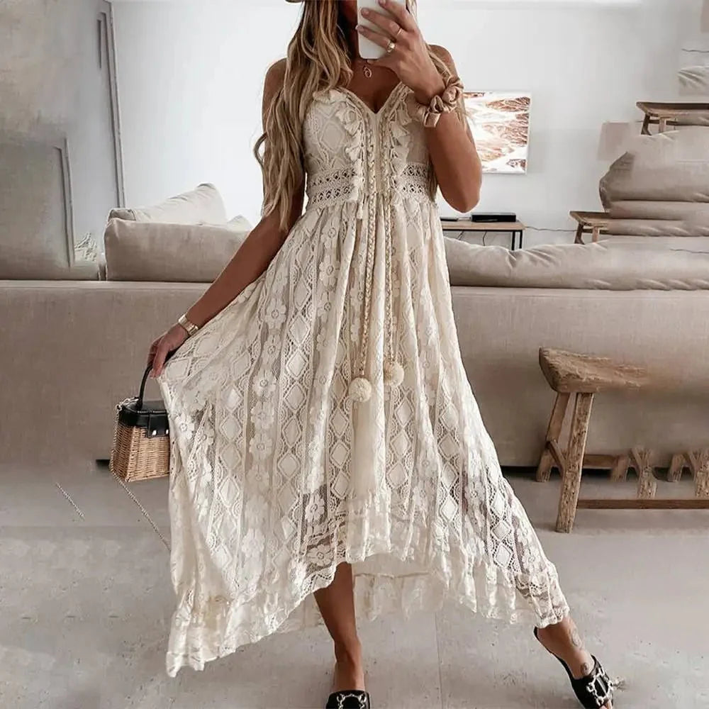 Malina - Boho Spitzenkleid