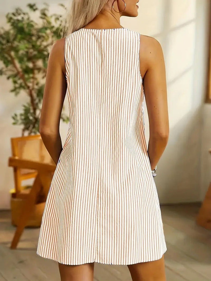 Laura - Gestreiftes Mini-Kleid
