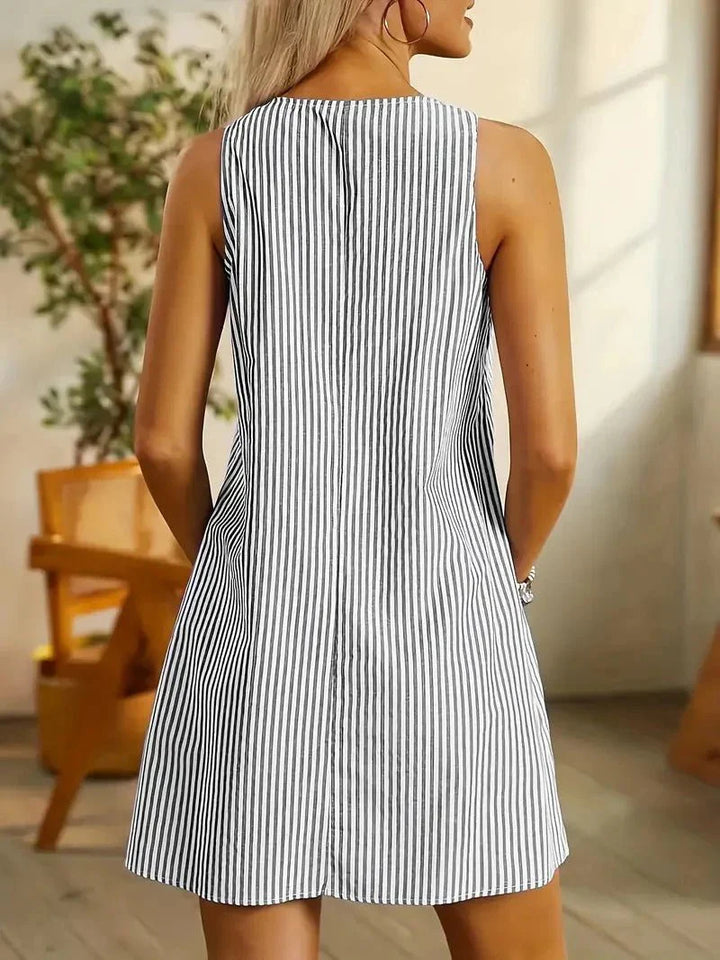 Laura - Gestreiftes Mini-Kleid