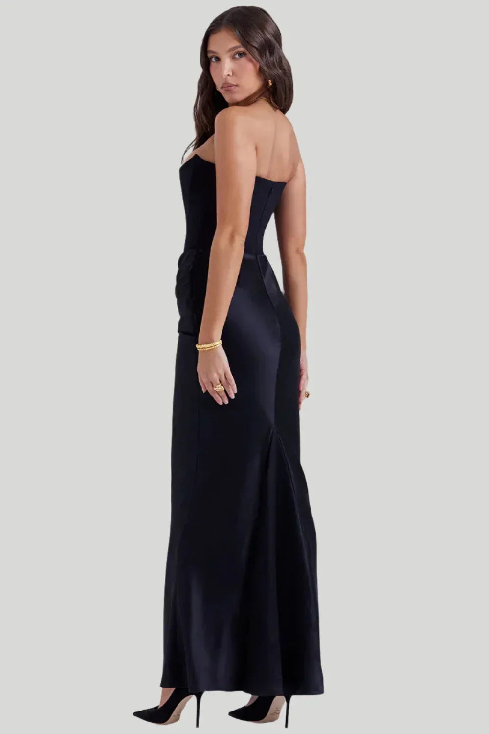 Julia – Schulterfreies Maxikleid Damen